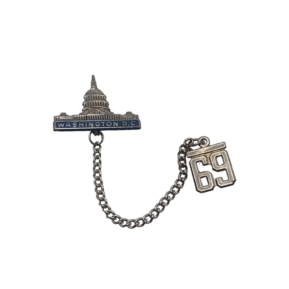 Vintage‎ 1969 Washington DC double brooch
